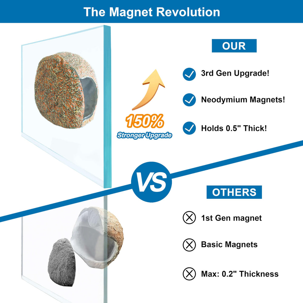 Grotte magnetique BaoZqua: refuge discret pour poissons timides.