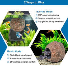 Refuge multi-espèces BaoZqua: adapté pour petits poissons.