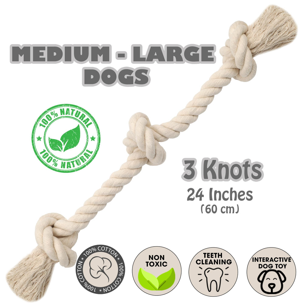 Barida jouet corde noeuds 3 noeuds, stimulation mentale et jeu de tirage