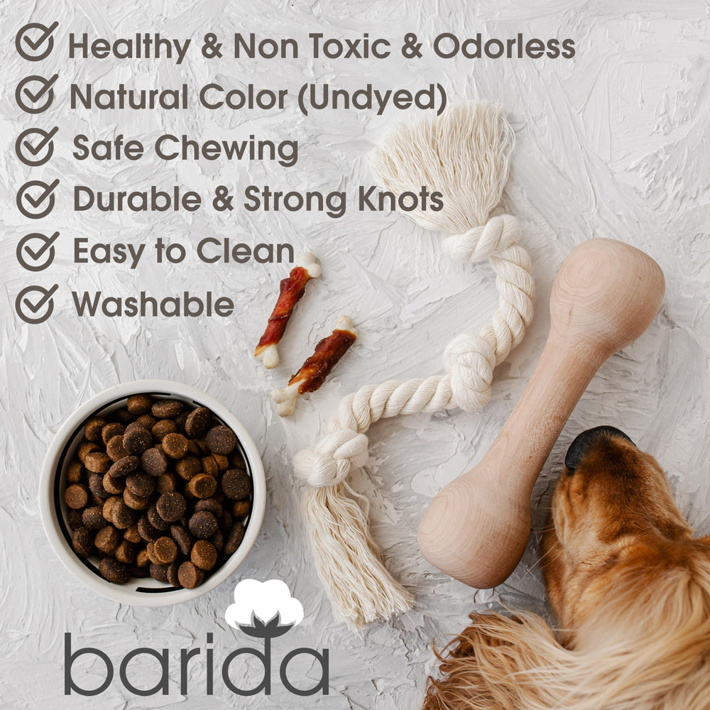 Barida jouet coton multi-tailles, adapté chiot et chien moyen.