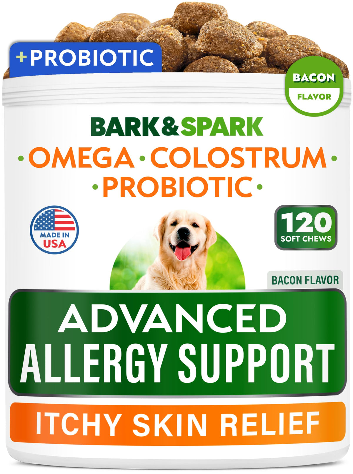 BARK&SPARK friandises tendres en bouteille, soutien potentiel pour la gestion saisonnière.