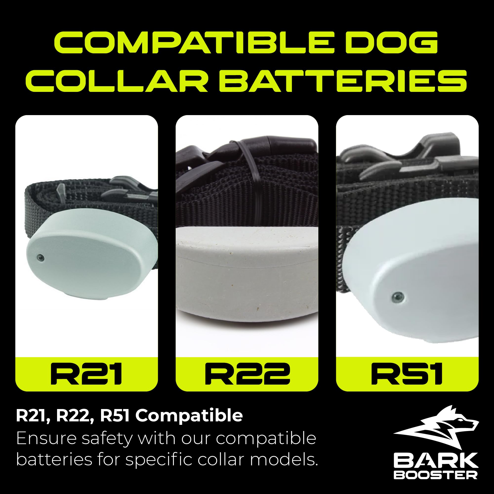 Pile Bark Booster durable pour clôture électronique canine.