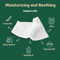 Lingettes parfumées lavande Bark & Clean arôme apaisant