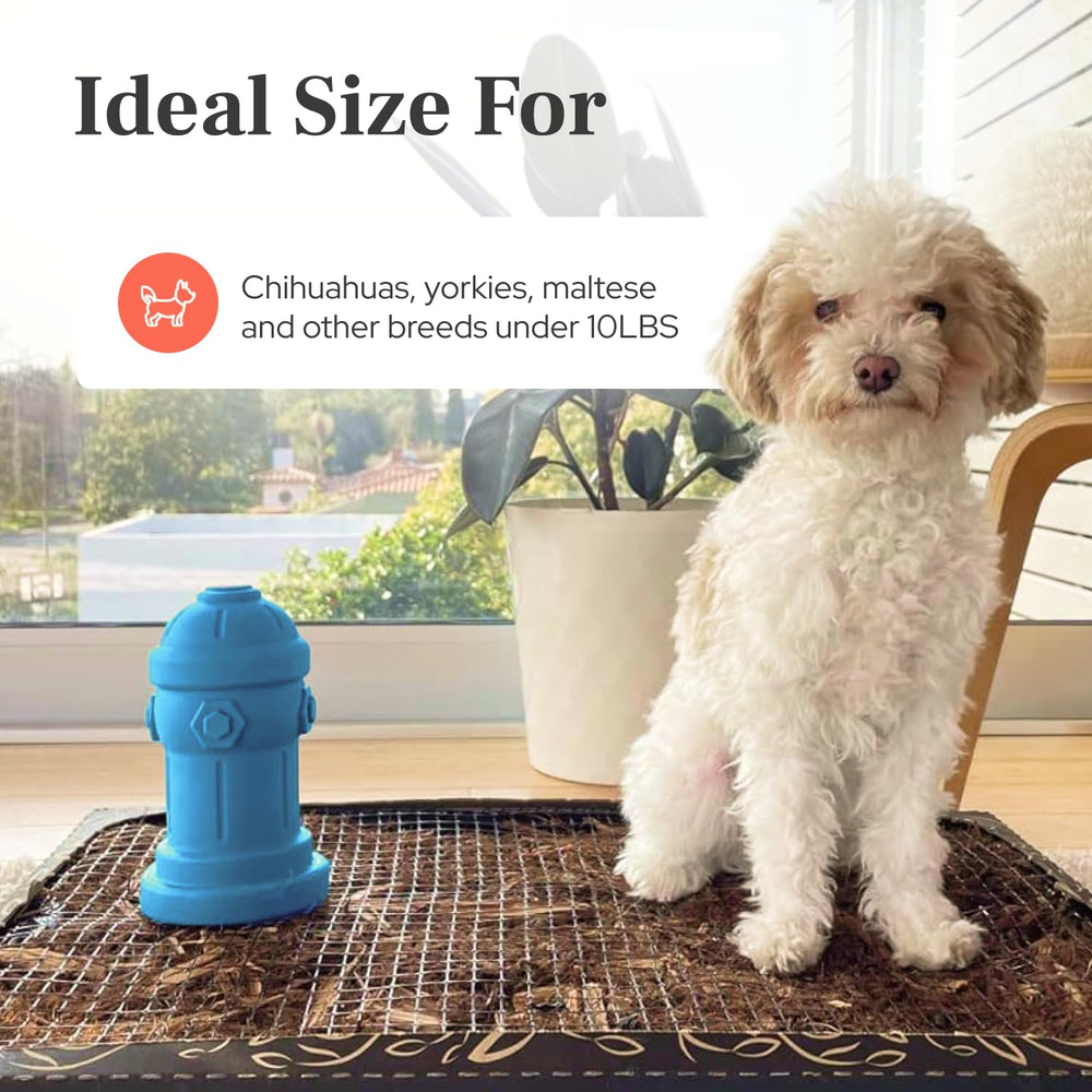 Bark Potty design-leger-petit-chien-gris: conception légère adaptée aux petites races.