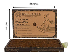 Bark Potty grand bac 30x20 pouces, parfait pour grands chiens et espaces