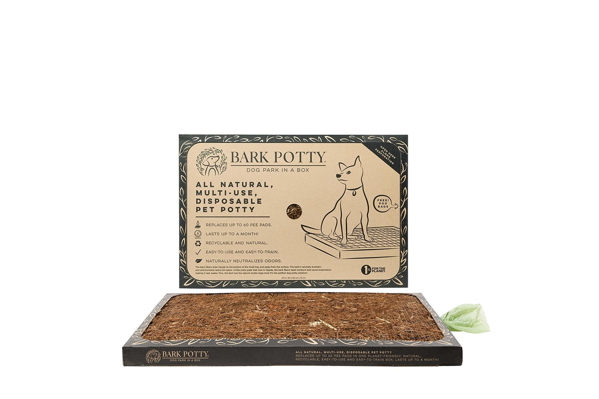 Bark Potty grande boîte d'apprentissage pour chien, facilité d'utilisation.