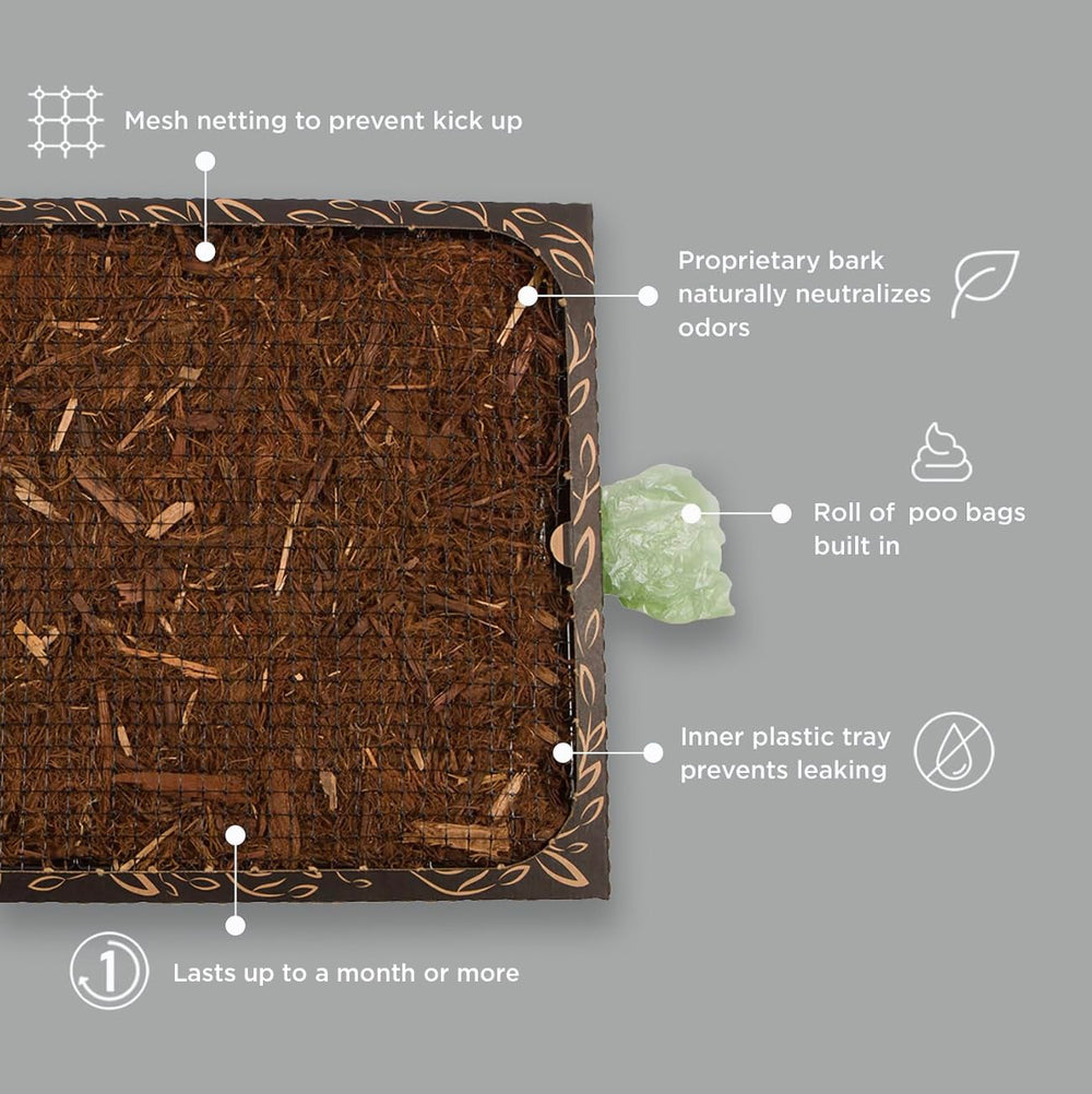 Bark Potty système anti-odeur etanche, pour un espace propre.