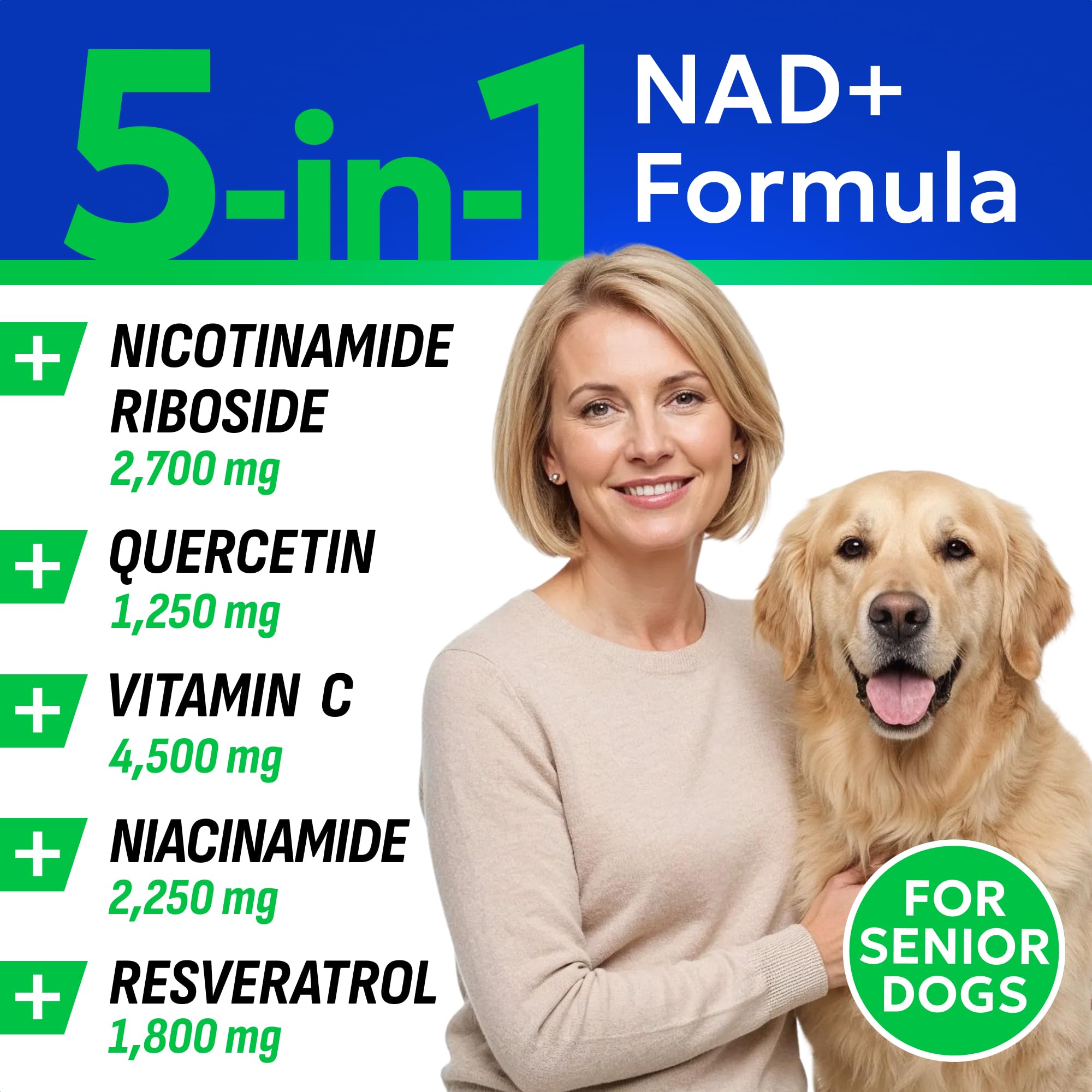 BARK&SPARK NAD+ – sante cognitive pour chien, aidant potentiellement à la clarté mentale
