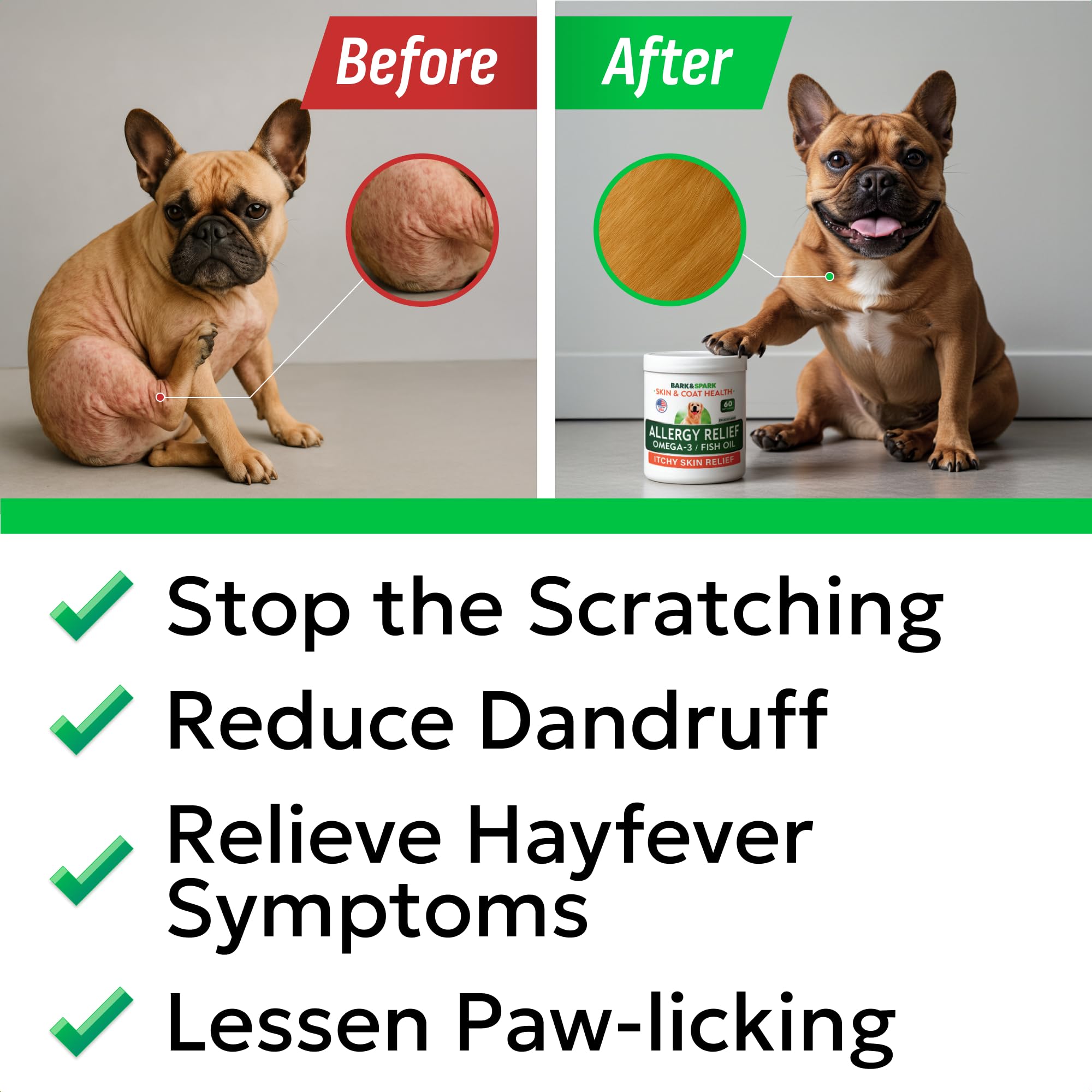 BARK&SPARK soutien immunitaire quotidien pour chiens de toutes tailles.