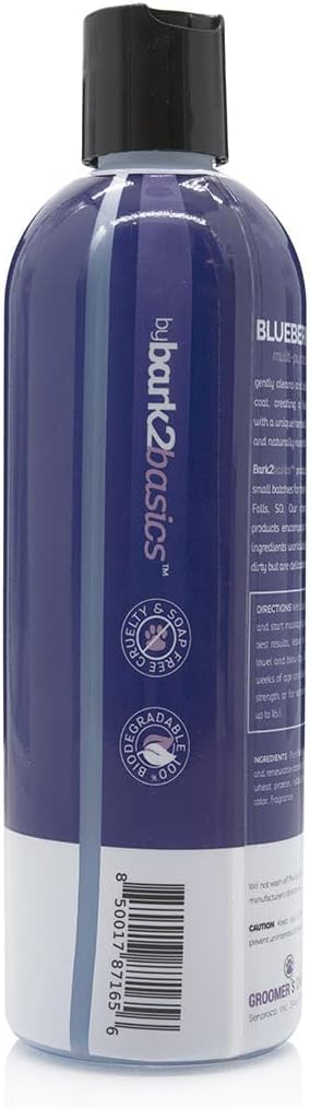 Bark2Basics Blueberry D-Mat: poil démêlé et souple après lavage.