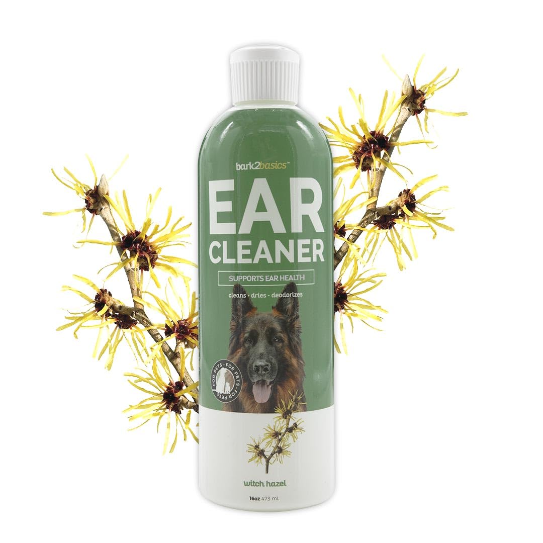 Bark2Basics nettoyeur d'oreilles en flacon 473 ml, utilisation douce
