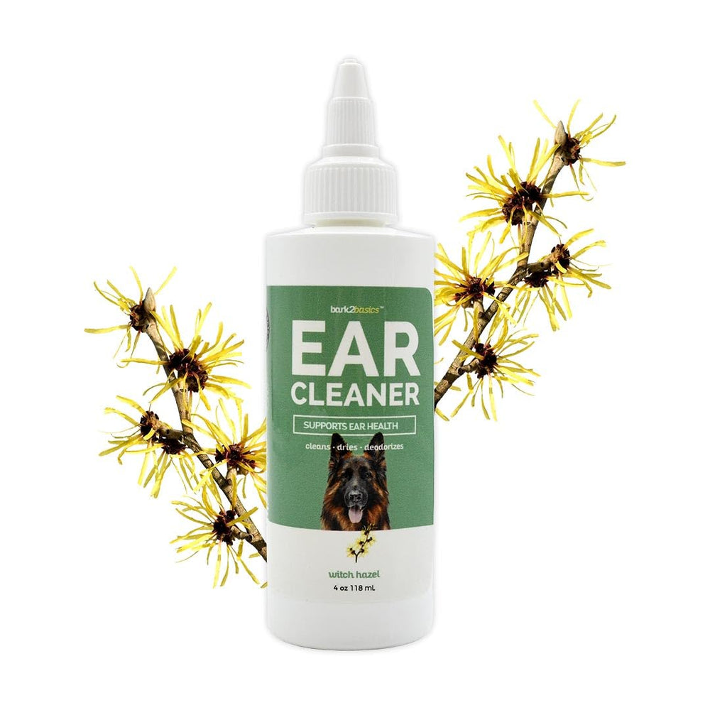 Bark2Basics nettoyeur oreilles chien 4 onces dissout cire et apaise l’oreille.