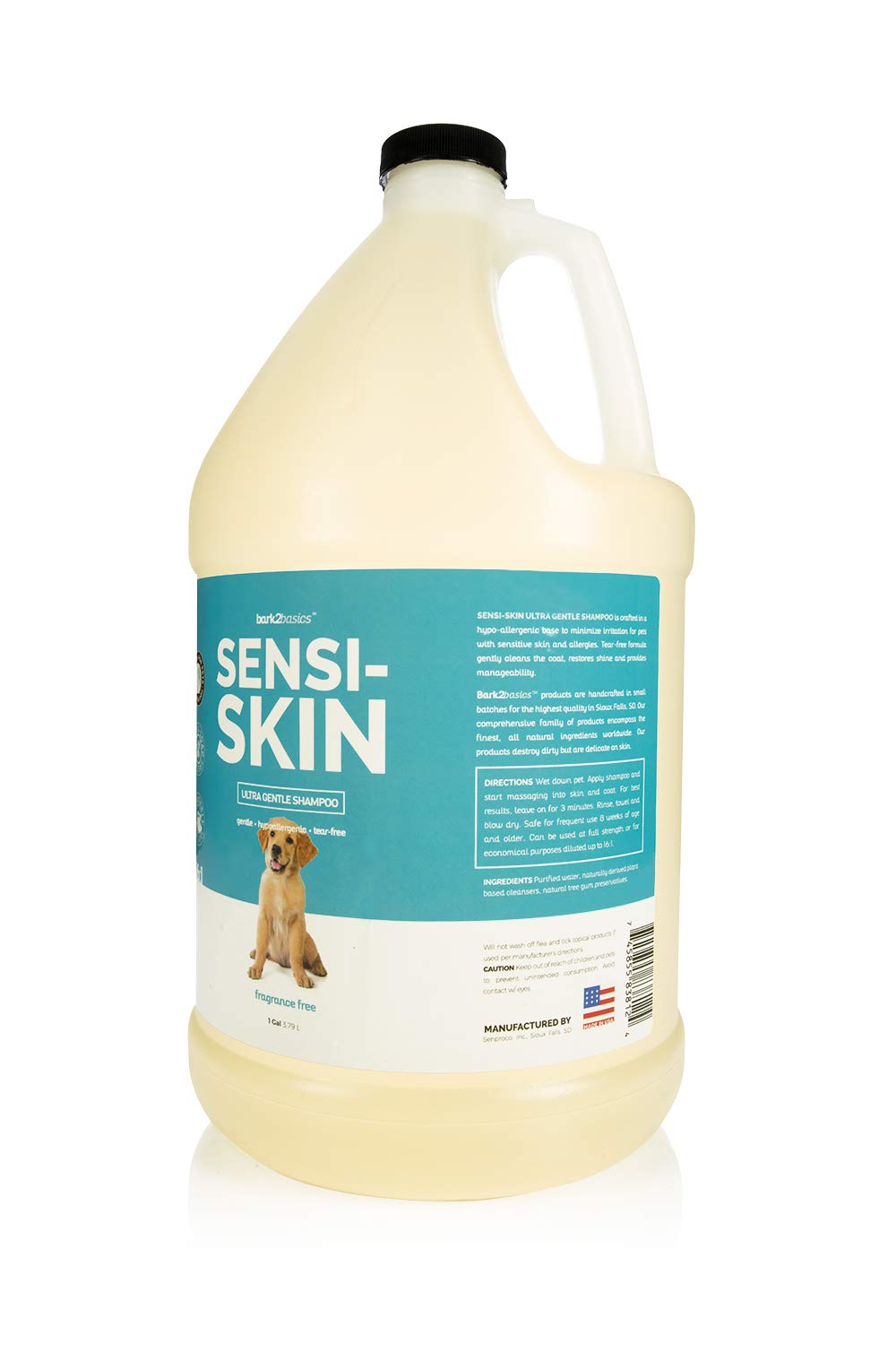 Bark2Basics Sensi-Skin, shampoing sans parfum pour chiens sensibles.