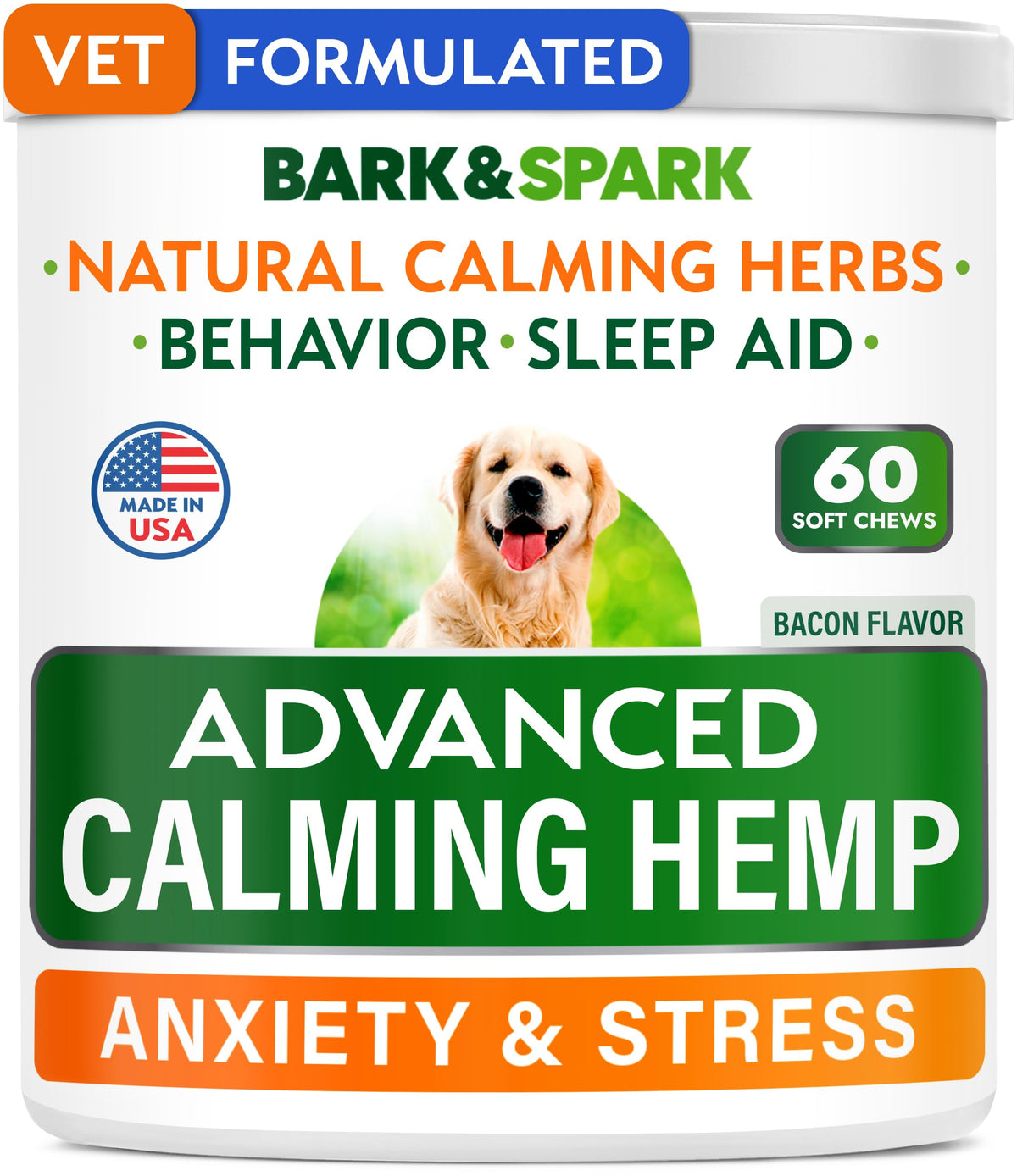BARK&SPARK friandises calmes pour chien en boîte, apaisement lors des trajets