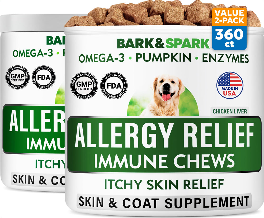 Gommes souples Bark&Spark dans pot, soin apaisant pour peau et démangeaisons.