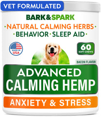 BARK&SPARK boîtes friandises apaisantes pour chien, pratique et prête à l’emploi.