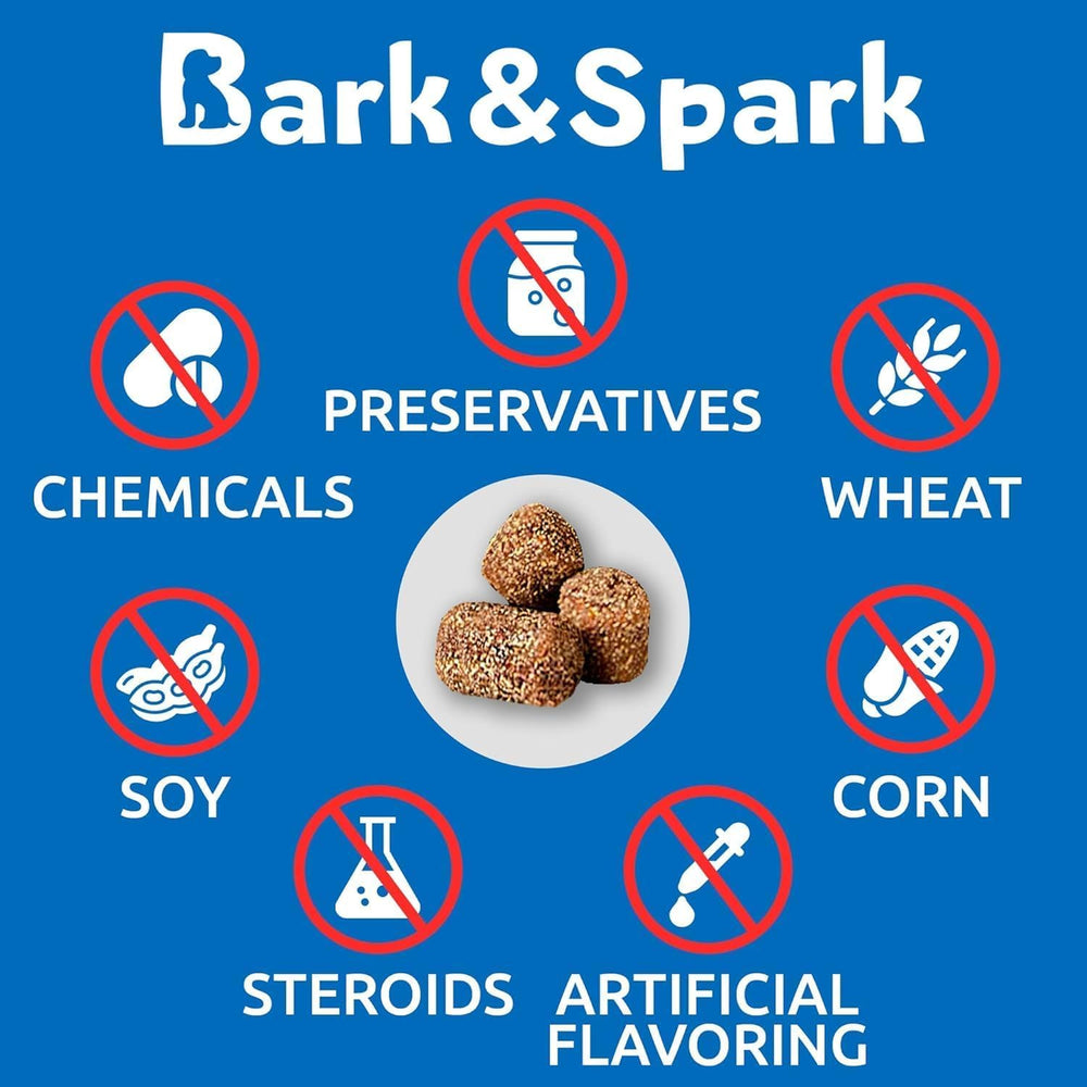 BARK&SPARK fabriqué aux États‑Unis avec contrôle qualité rigoureux.