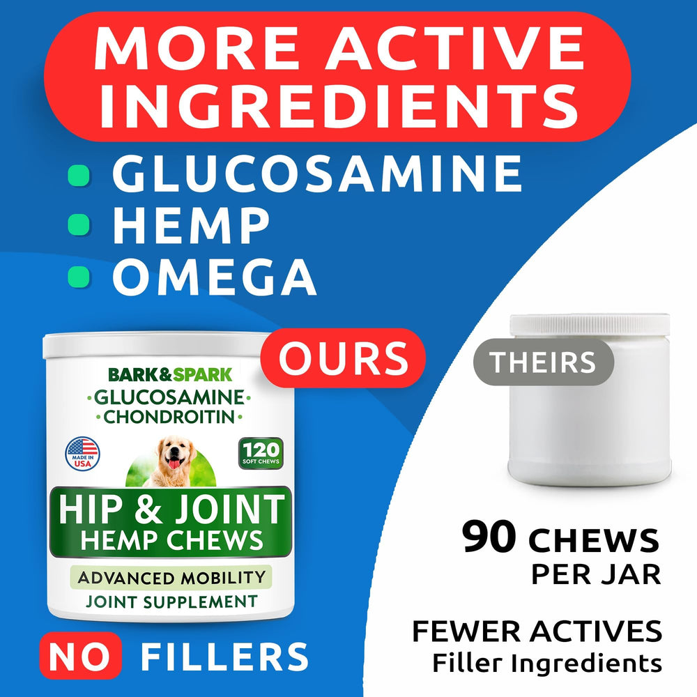 Gommes Bark&SPARK pour grands chiens, aide à rester actif.