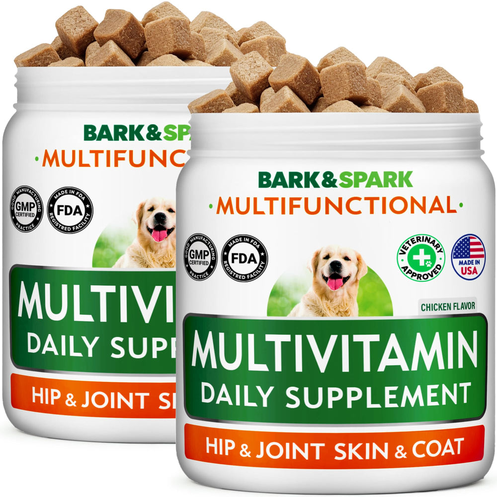 BARK&SPARK multivitamines chien boîte 240 comprimés pour vitalité générale