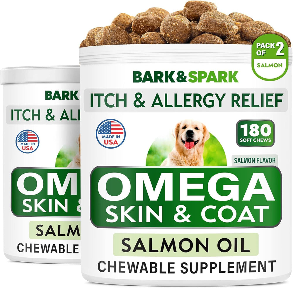 BARK&SPARK Omega3 pour chien – gommes, peau saine et pelage brillant.