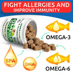 Pelage éclatant chez le chien grâce à Bark&Spark Omega3.