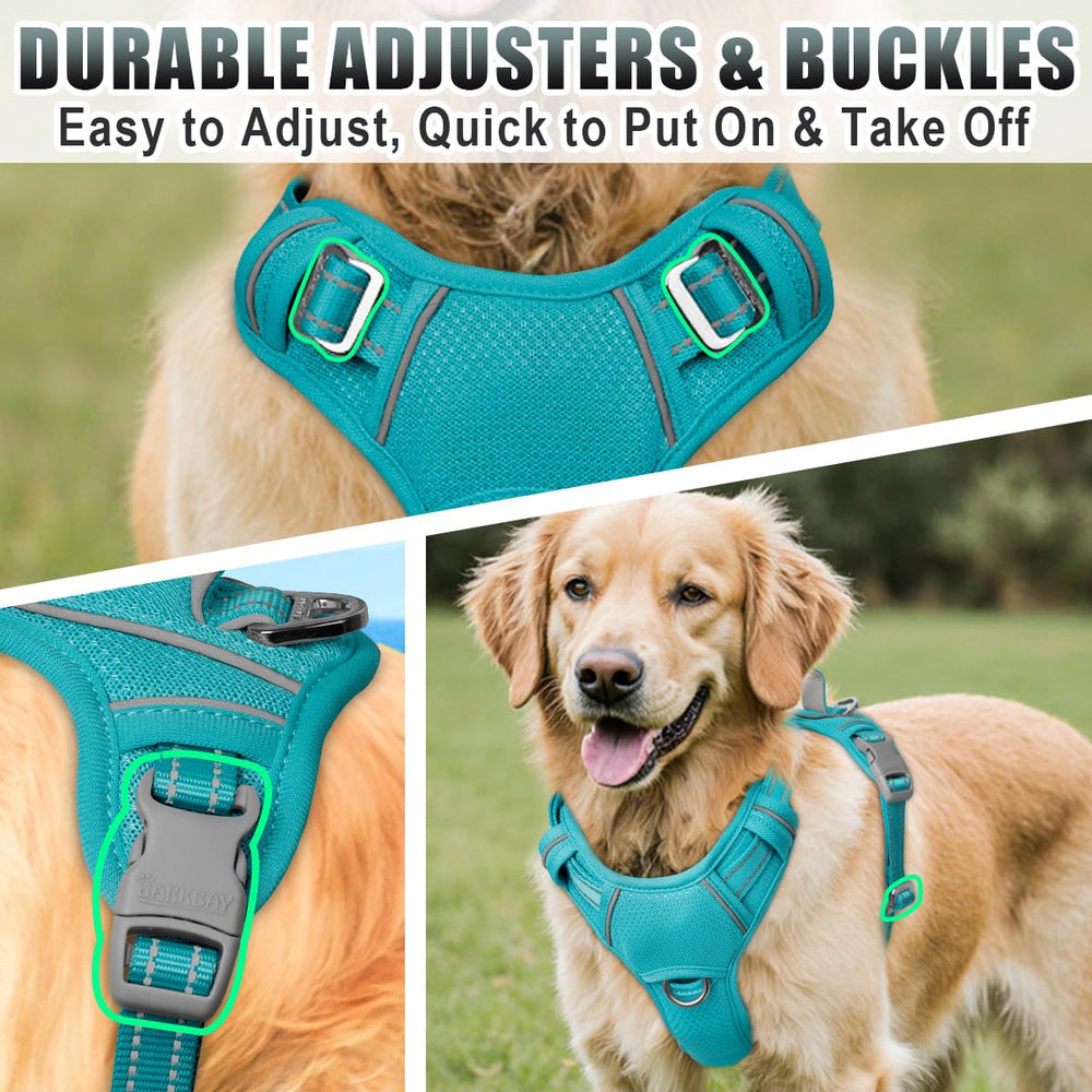 Harnais BarkBay air-mesh respirant: matière aérée pour les activités en chaleur.