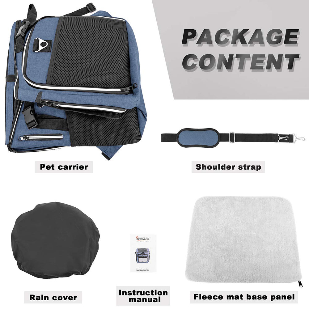 Rangement compact Barkbay bleu pour transport et rangement