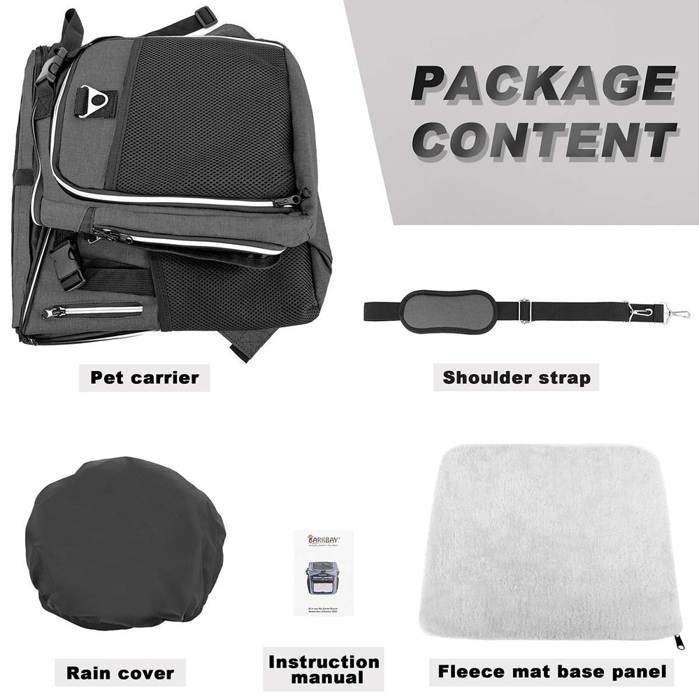 BARKBAY Panier-velo-petits-chiens-8kg: adapté aux animaux jusqu'à 8 kg.