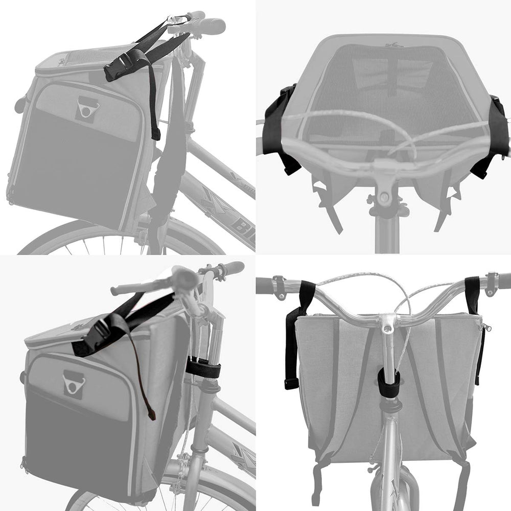 BARKBAY Panier-velo-utilisation-secondaire: peut servir de lit de voyage.