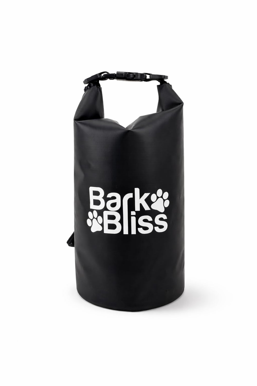 Porte-sacs crottes BarkBliss en action lors d'une promenade, pratique et propre.