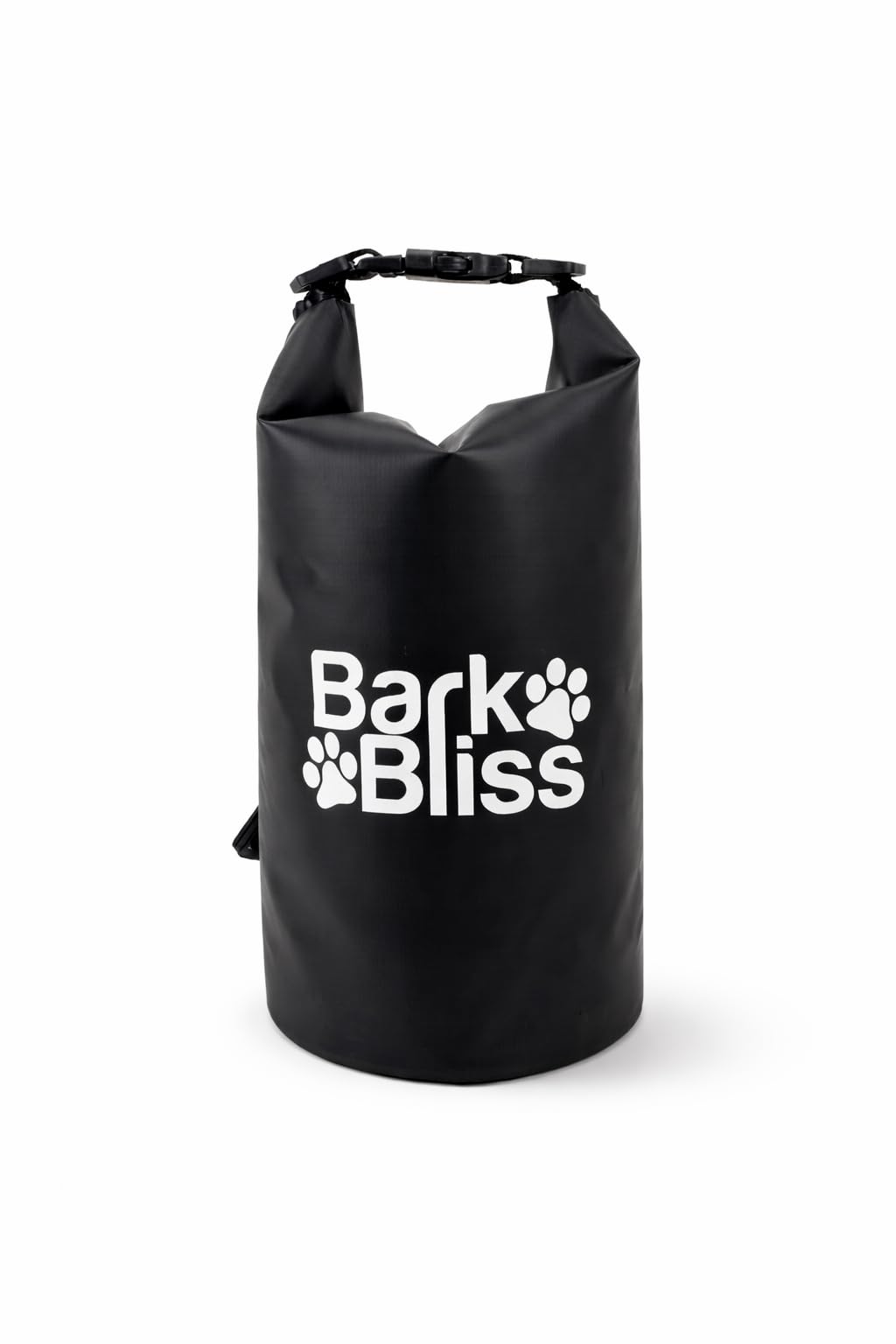 Porte-sacs crottes BarkBliss en action lors d'une promenade, pratique et propre.