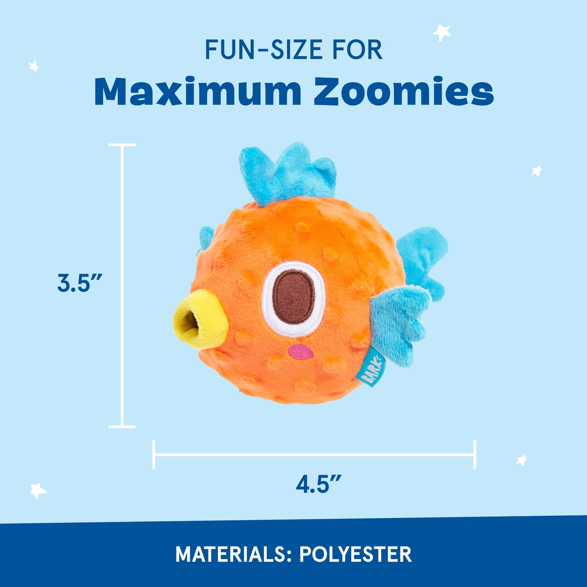 BarkBox Air Head: balle intérieure squeaker robuste pour morsure et récupération.