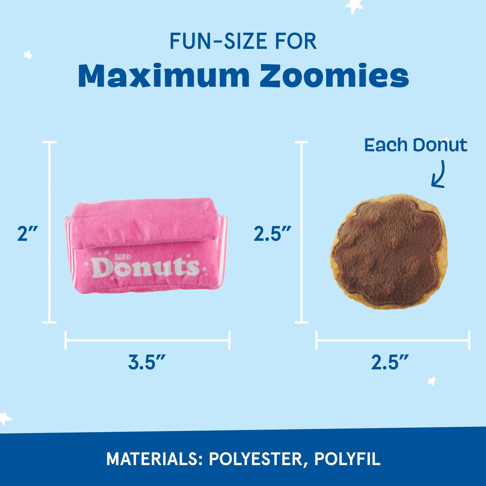 Donuts à trois sifflets pour jeux actifs et variété sonore.