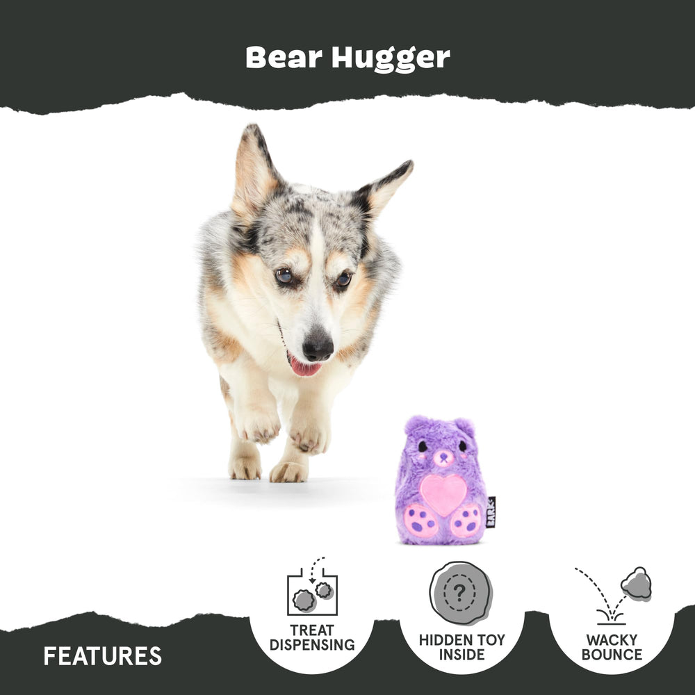BarkBox Bear Hugger : rebond imprévisible pour des jeux dynamiques.