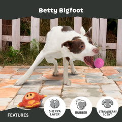 Betty Bigfoot squeaker-interne: son intégré pour stimuler l’attention