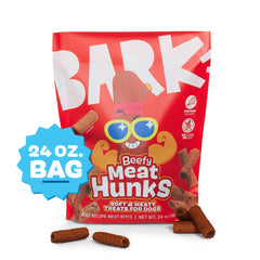 Barkbox bouchées moelleuses au boeuf, parfaites pour les récompenses.