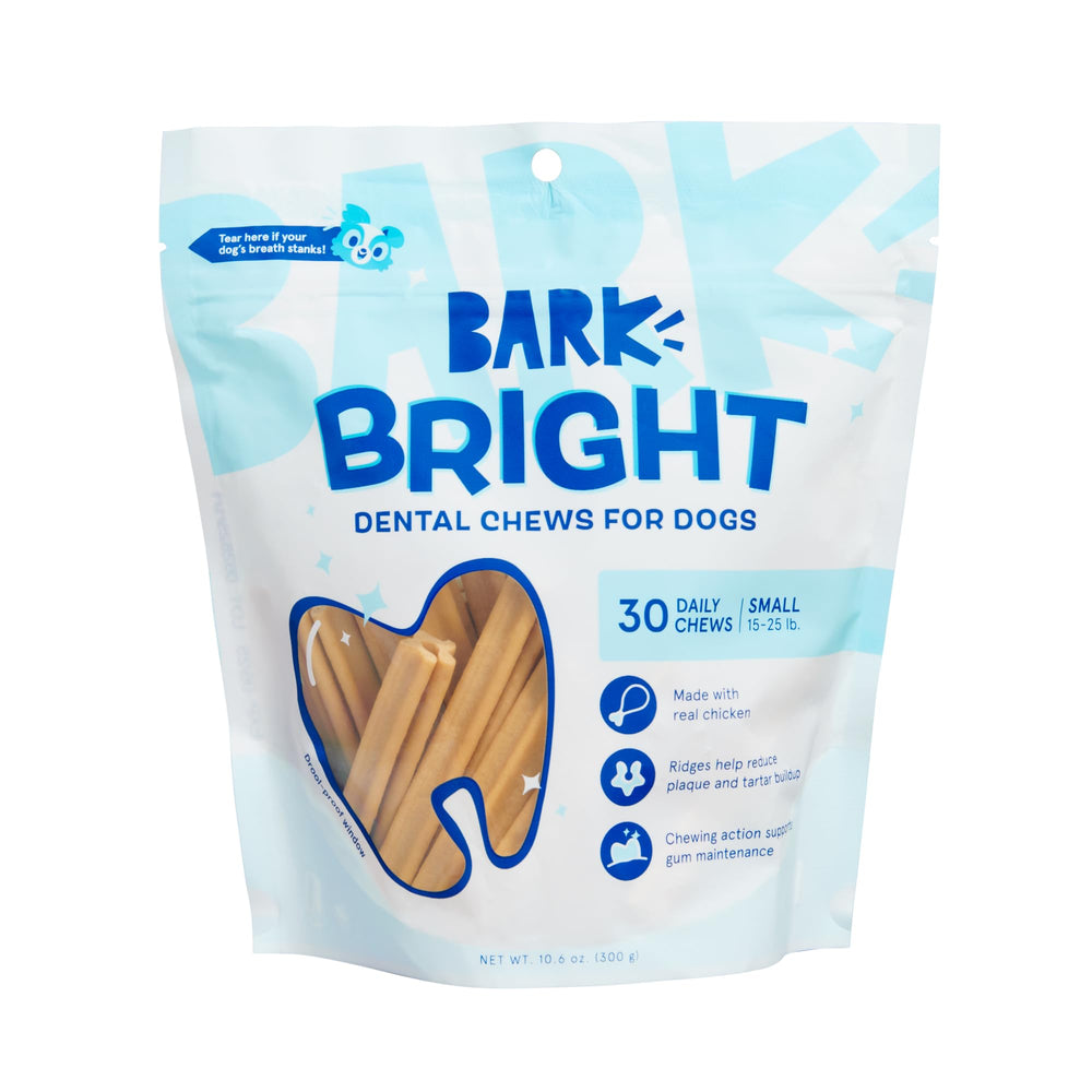 BARKBOX Bright bâton dentaire pour petits chiens, aide à réduire la plaque lors de la mastication.