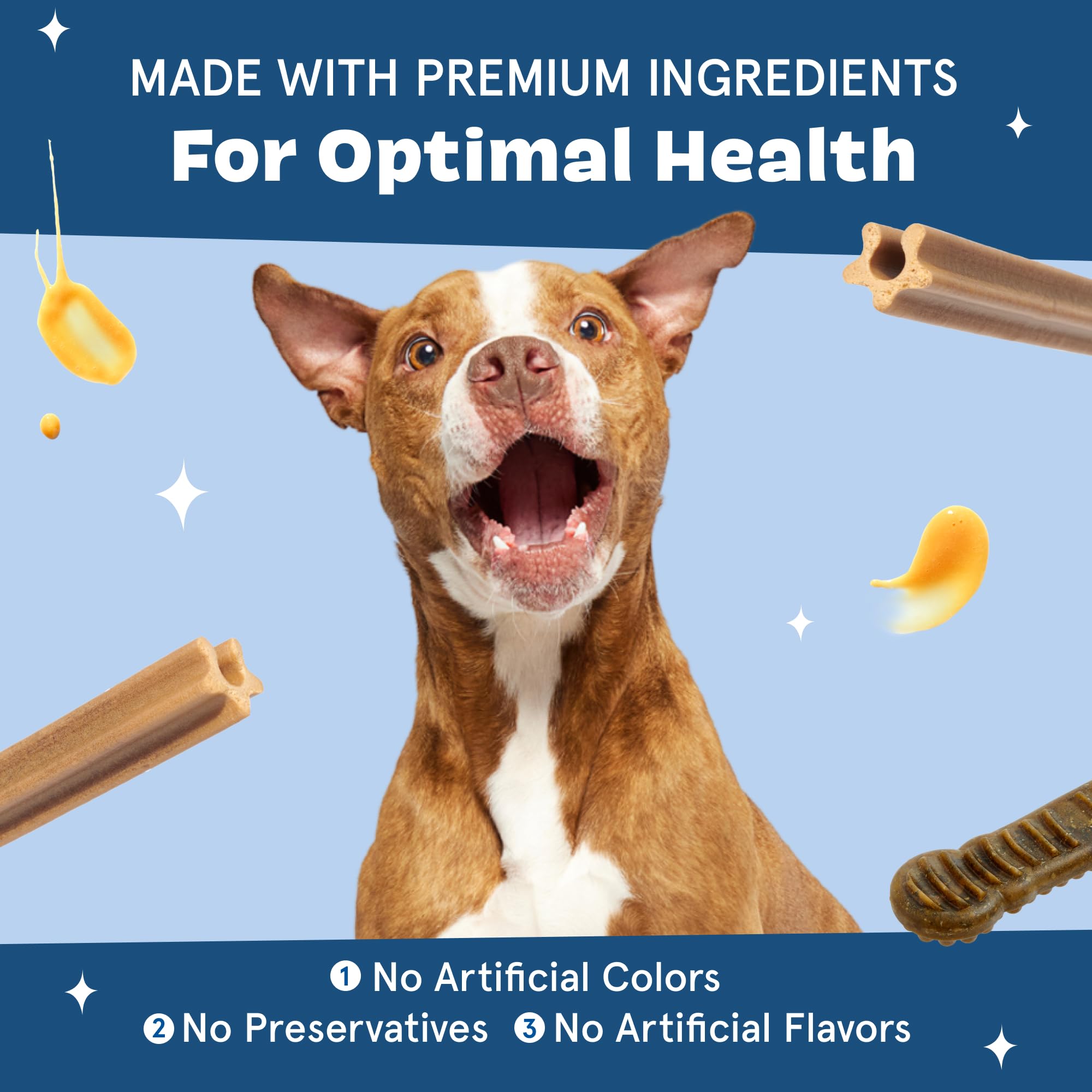 BARKBOX Bright bâton dentaire : routine quotidienne simple pour chiens.