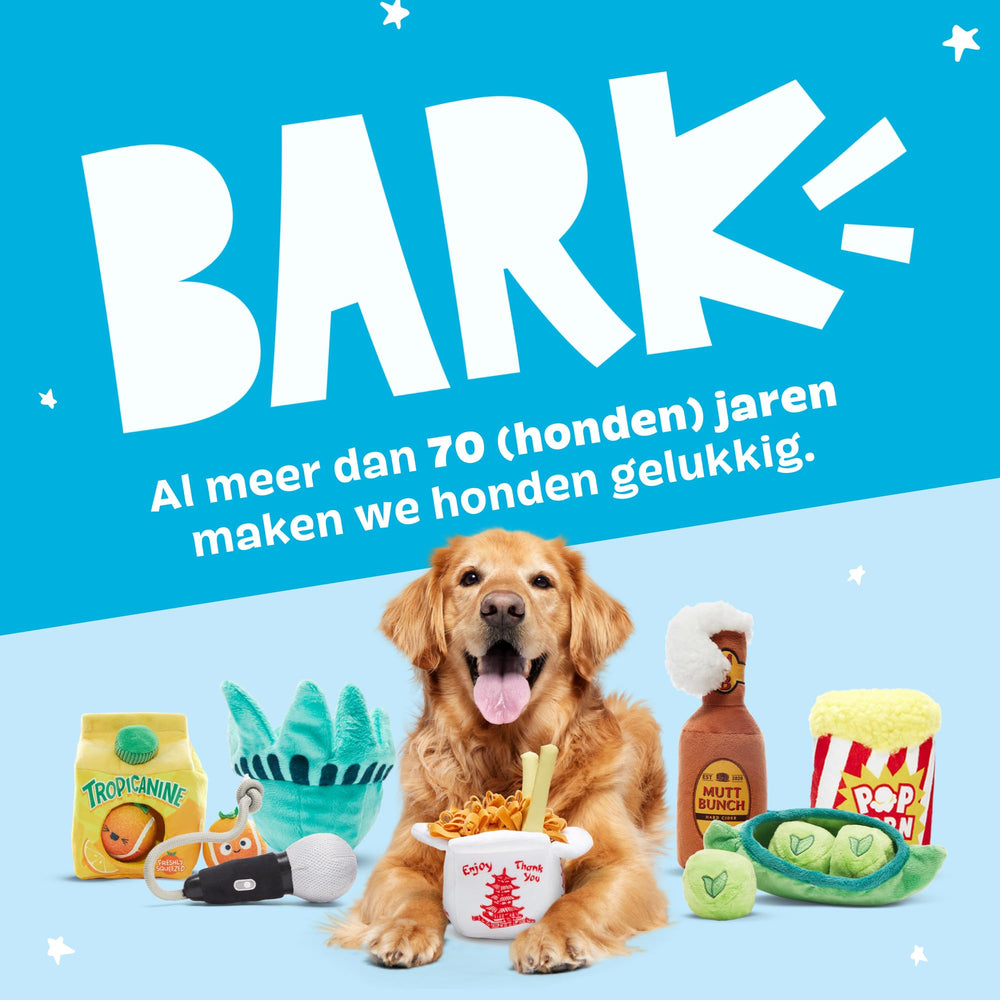 Barkbox cadeau idéal pour chiens, divertissement durable et récréatif.