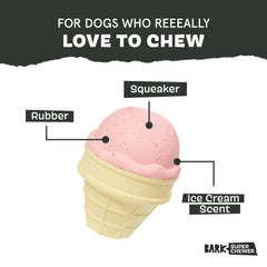 BarkBox Cone parfum fraise bacon, attire le museau et anime les sessions de jeu.