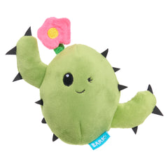 Barkbox Consuela le Cactus, visage pelucheux, idéal pour câlins et jeux interactifs.