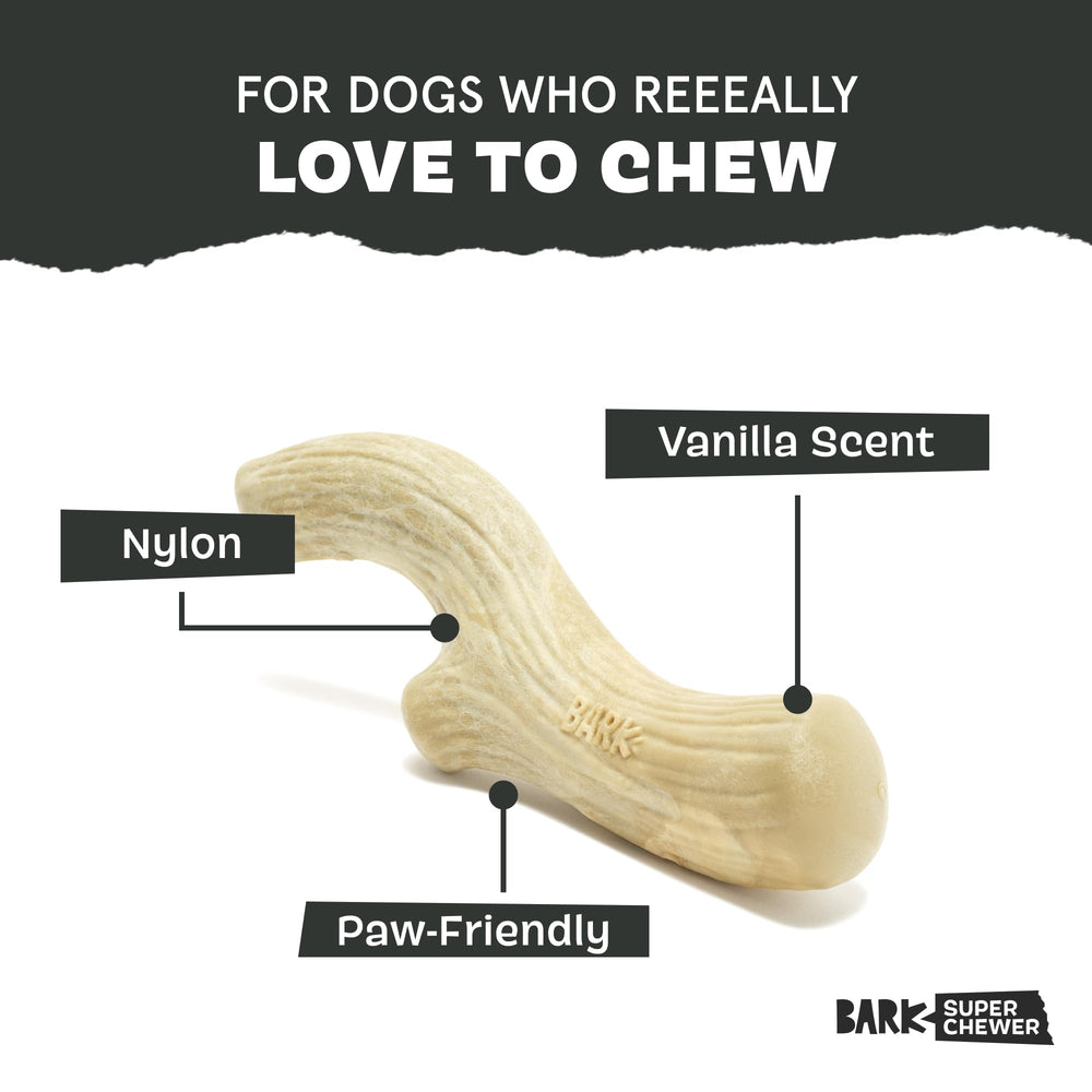 BarkBox corne grande: odeur fumee qui stimule l’attention du chien.