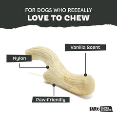 BarkBox corne grande: odeur fumee qui stimule l’attention du chien.