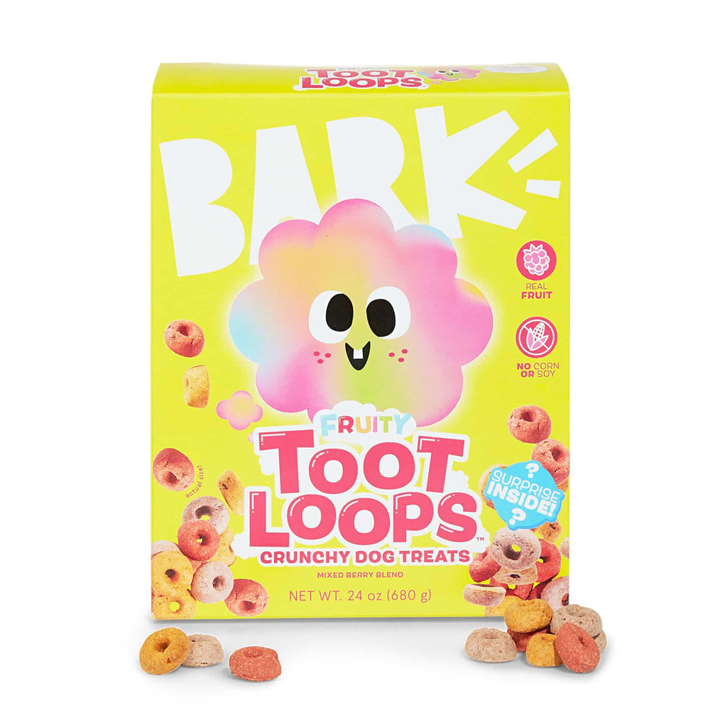 Barkbox Fruity Toot Loops : emballage 24 oz prêt à offrir au chien