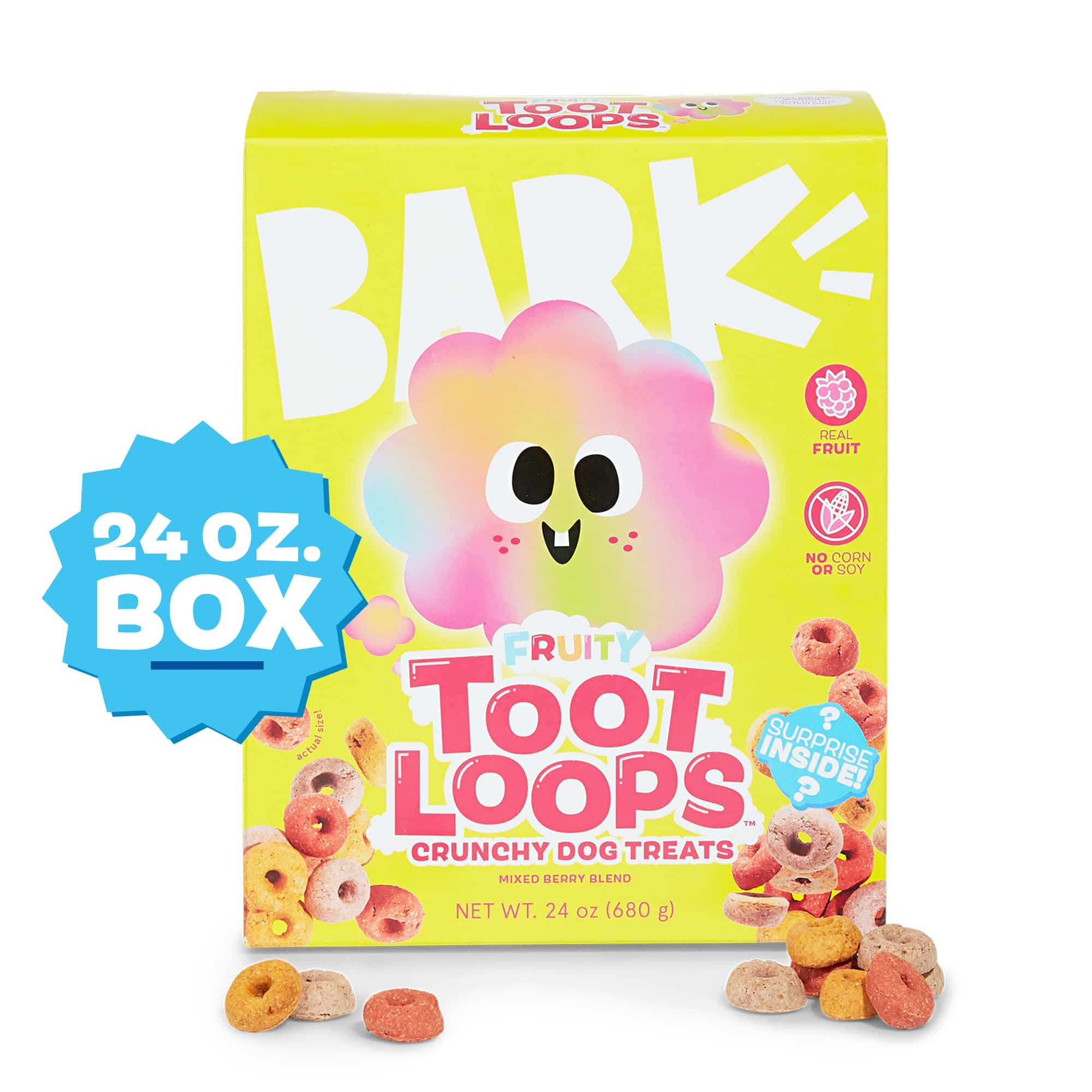Barkbox Fruity Toot Loops : morceaux de fruits réels à mâcher pour chien