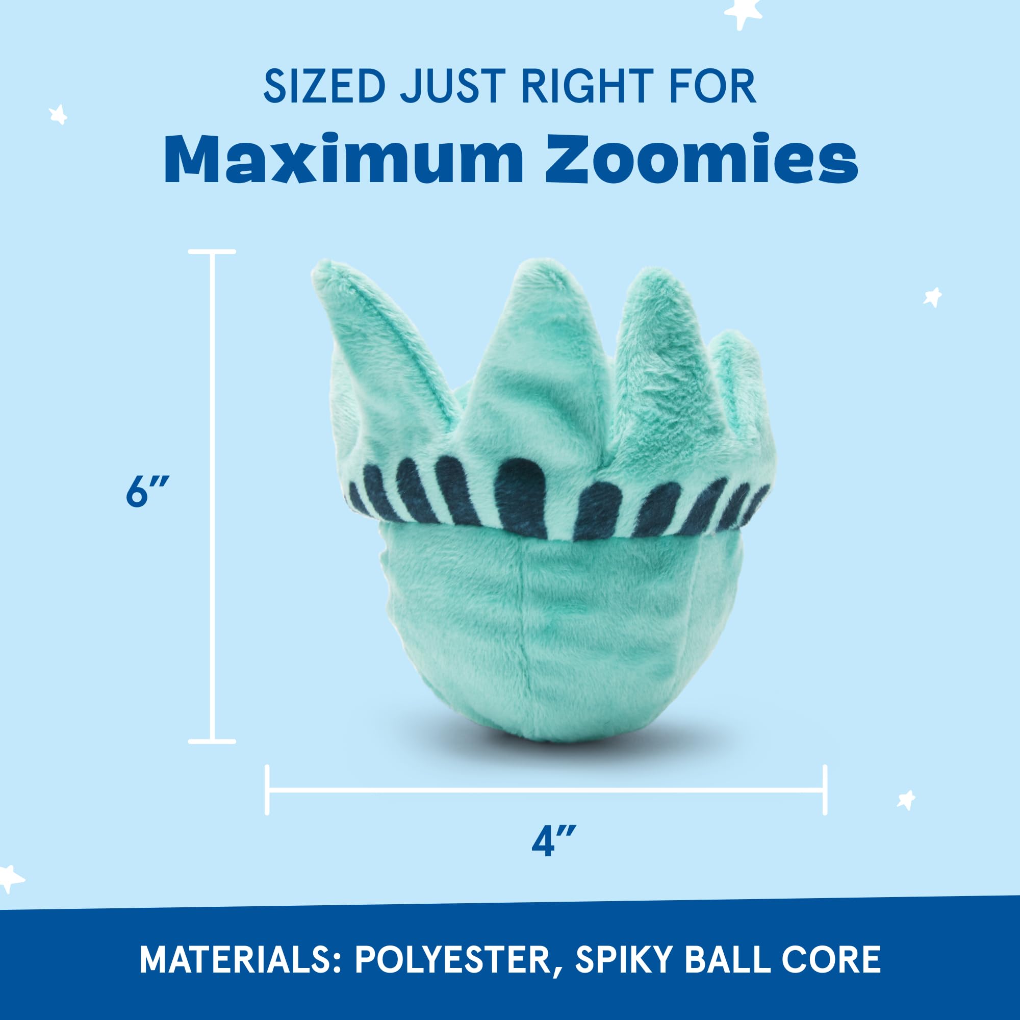 Texture grippante sur la peluche assurant une prise facile.
