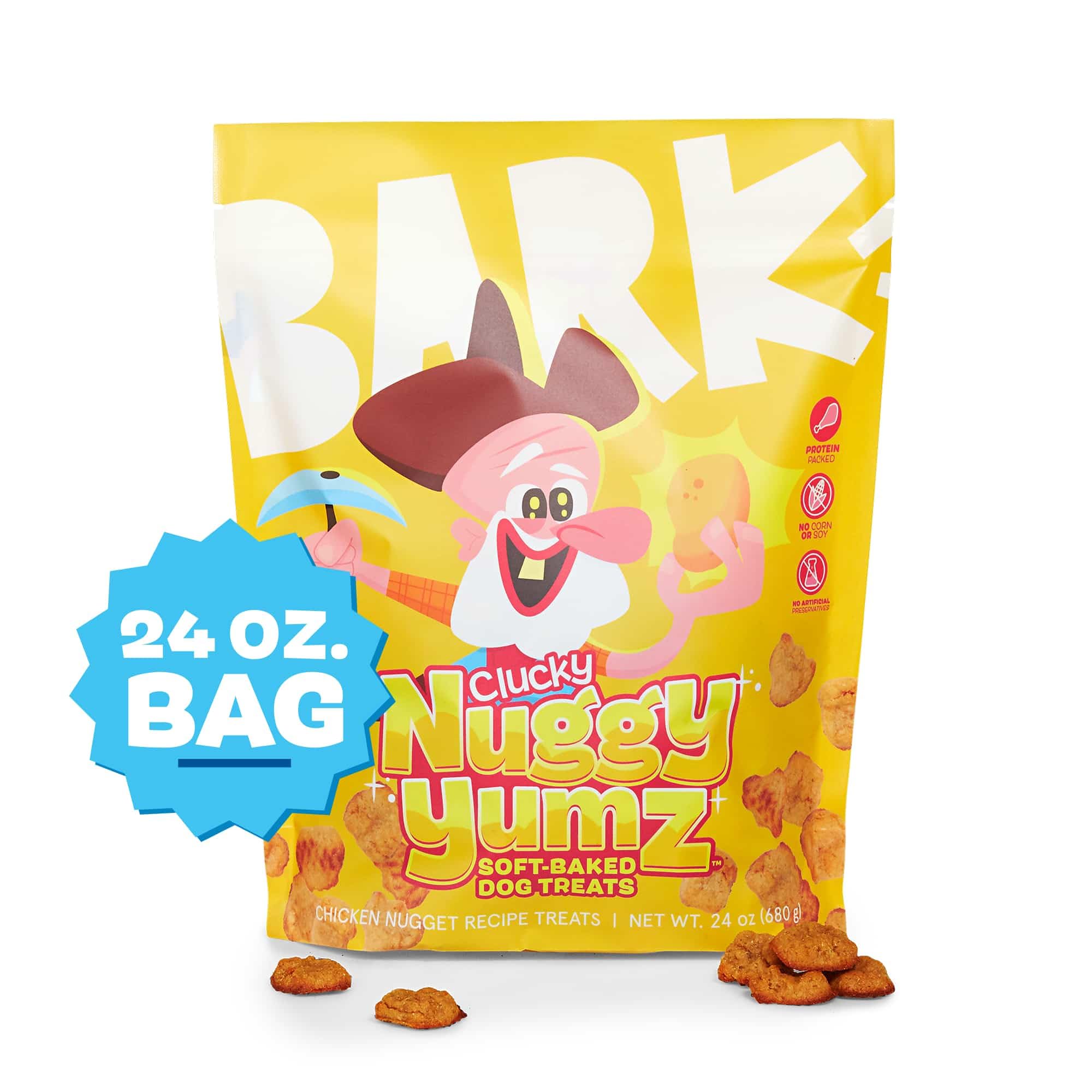 Sachet Barkbox Nuggy Yumz 24 oz, odeur appétissante et texture tendre