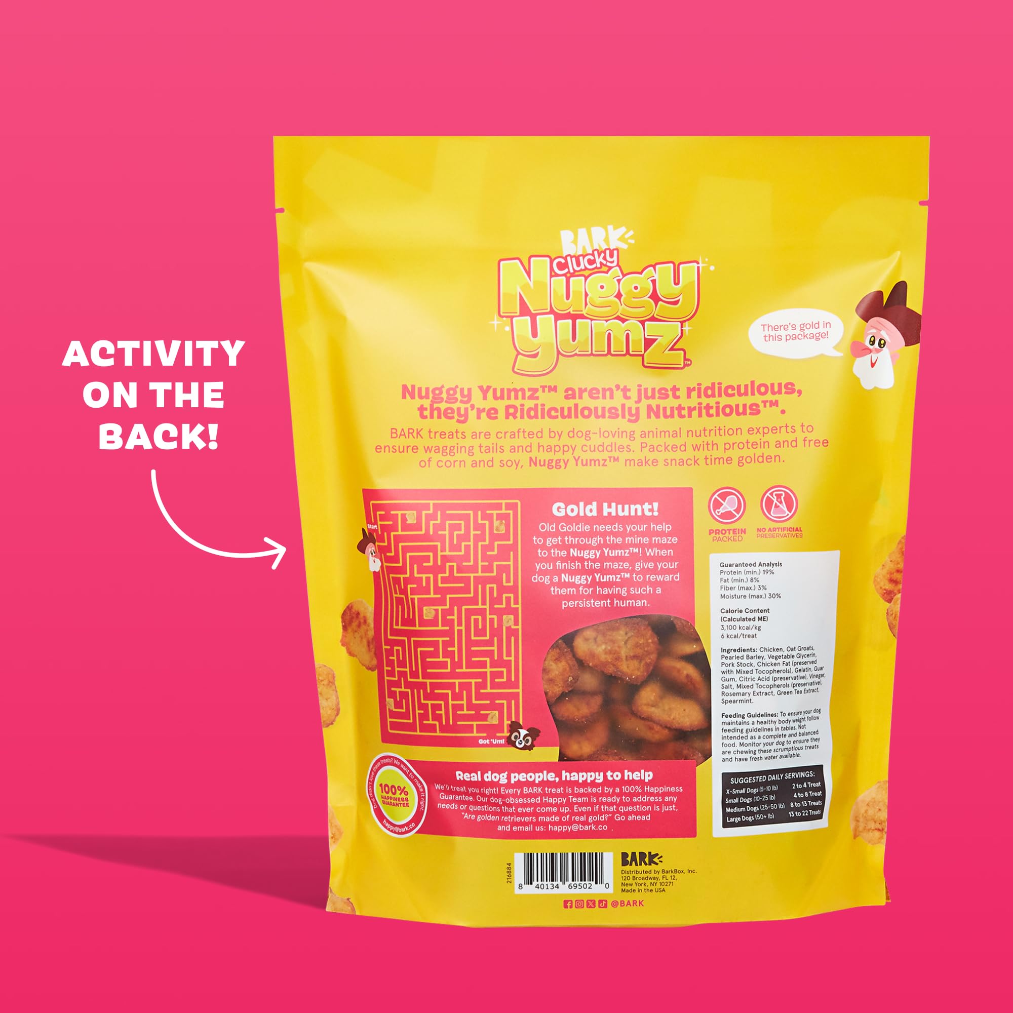 Texture moelleuse Barkbox Nuggy Yumz, friandises faciles à mâcher