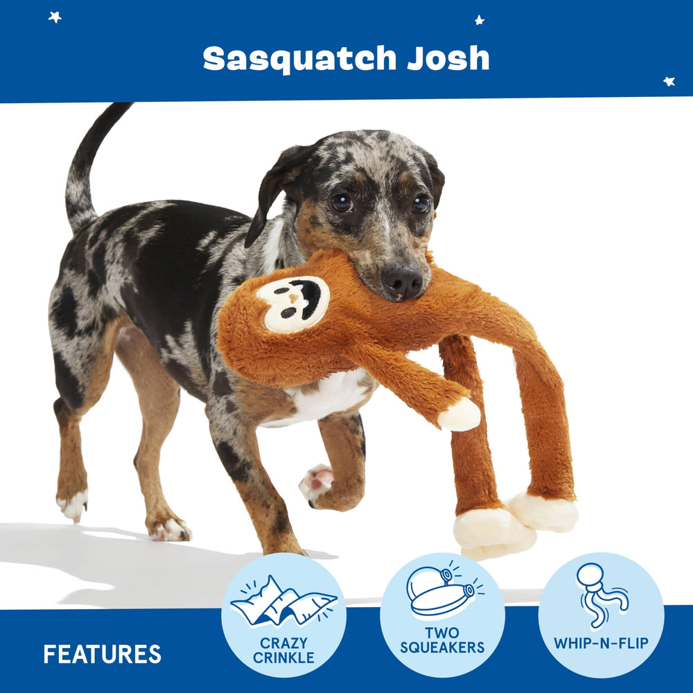 BarkBox Sasquatch Josh - crinkle excitant pour stimuler les morsures et l’attention