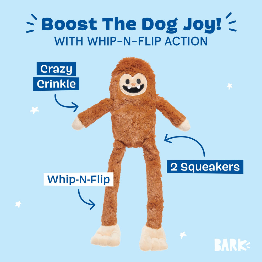 BarkBox Sasquatch Josh - peluche non toxique et sûre pour jeux quotidiens